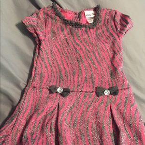 Pink and silver girls dress